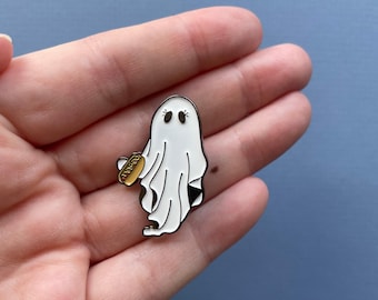 Hotdog Spöke Emalj Pin