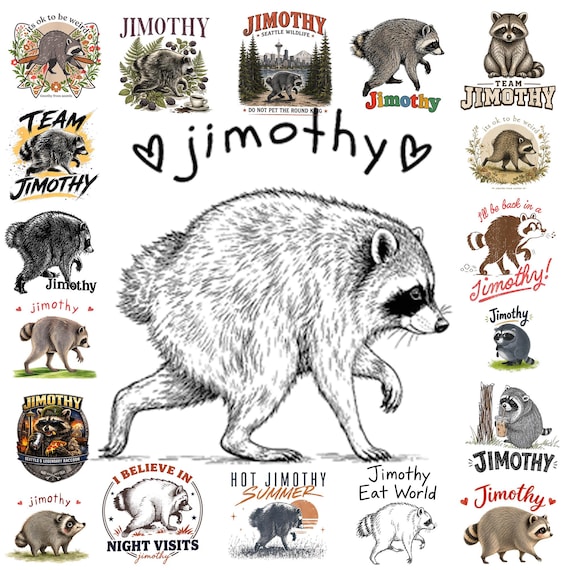 Jimothy Seattle Raccoon Team PNG Bundle
