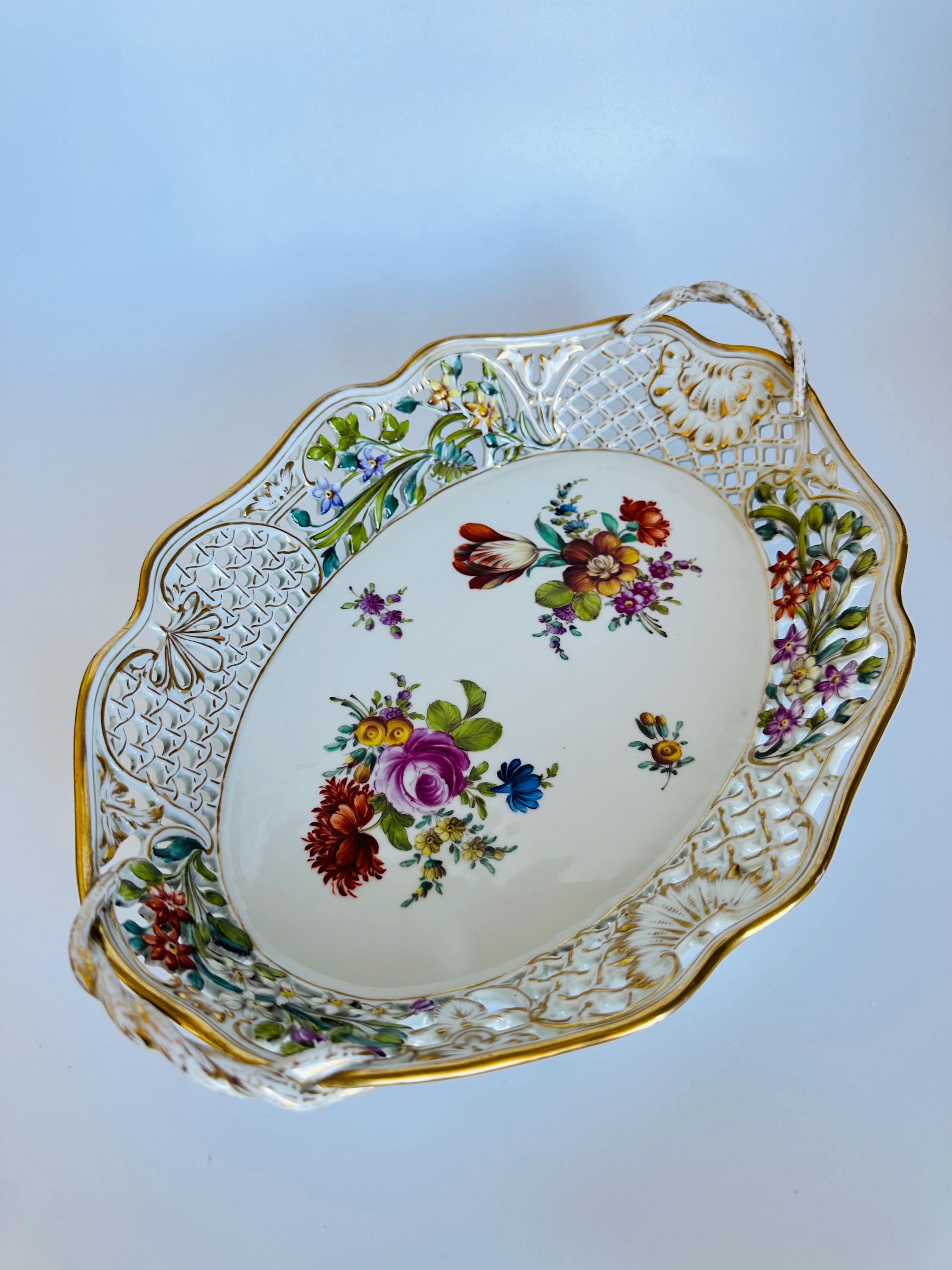マイセン葡萄花柄バスケット マイセン葡萄花柄バスケット Meissen Basket - Etsy
