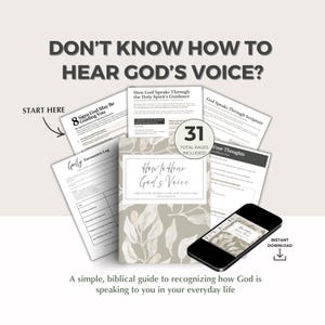 Hoe luister je naar Gods stem Gids | Werkboek christelijk onderscheidingsvermogen (digitale download)