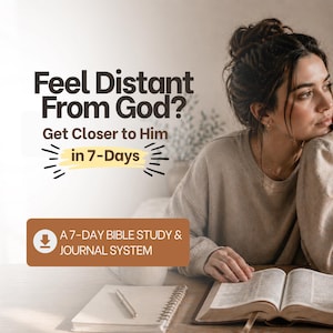 Bible Study for Beginners | How to Read the Bible | Quiet Time with God Guide | 7 Day Faith Reset | Christian Devotional Printable