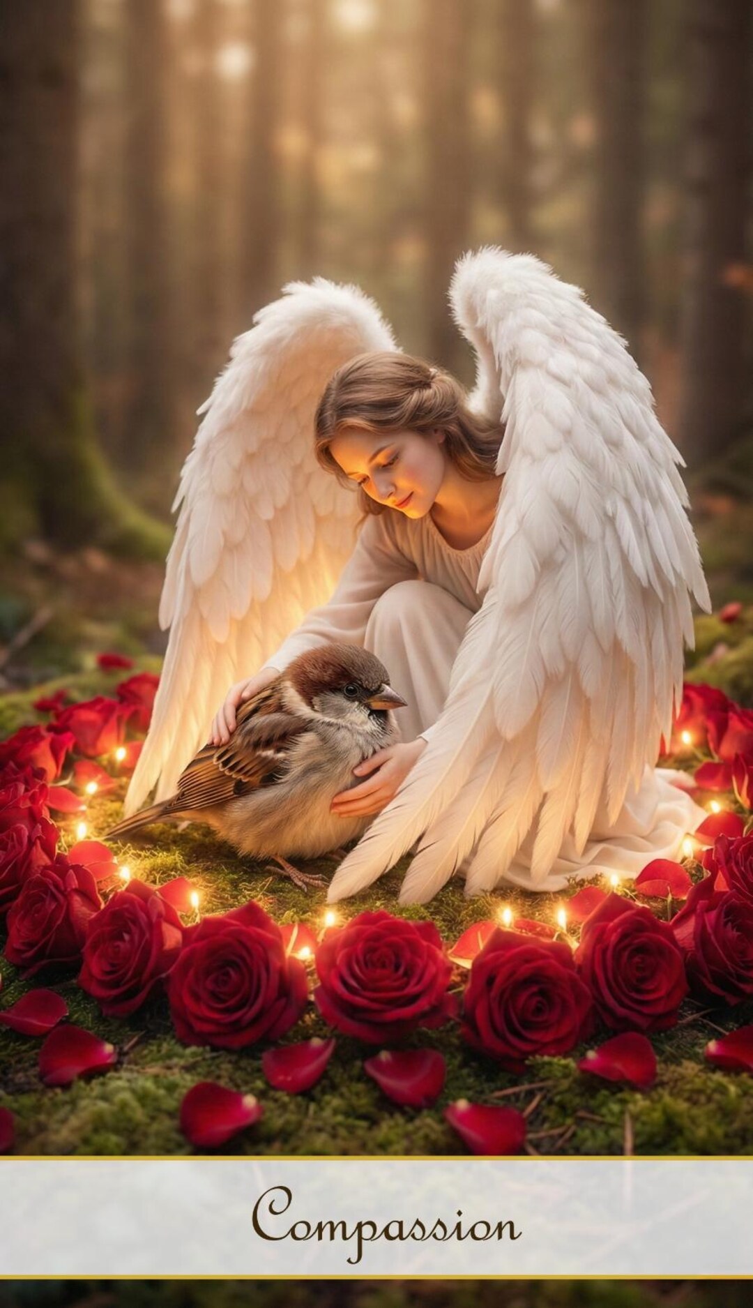 Angels And Roses Rose Angel Oracle Deck - Love, Abundance & Healing (printable PDF Cards ...