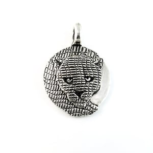 Sterling Silver Jaguar Totem Pendant for Peruvian Shaman 1095ah