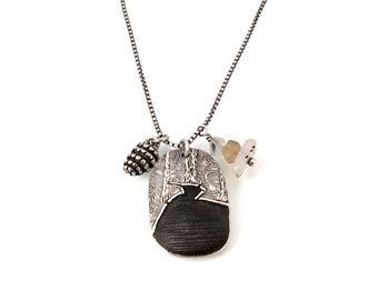 Going to the Sun Road, Necklace, Glacier Park, Sterling Silver, Trail of Cedars, Charm Necklace, Glacier National, Glacier Necklace, 1338a