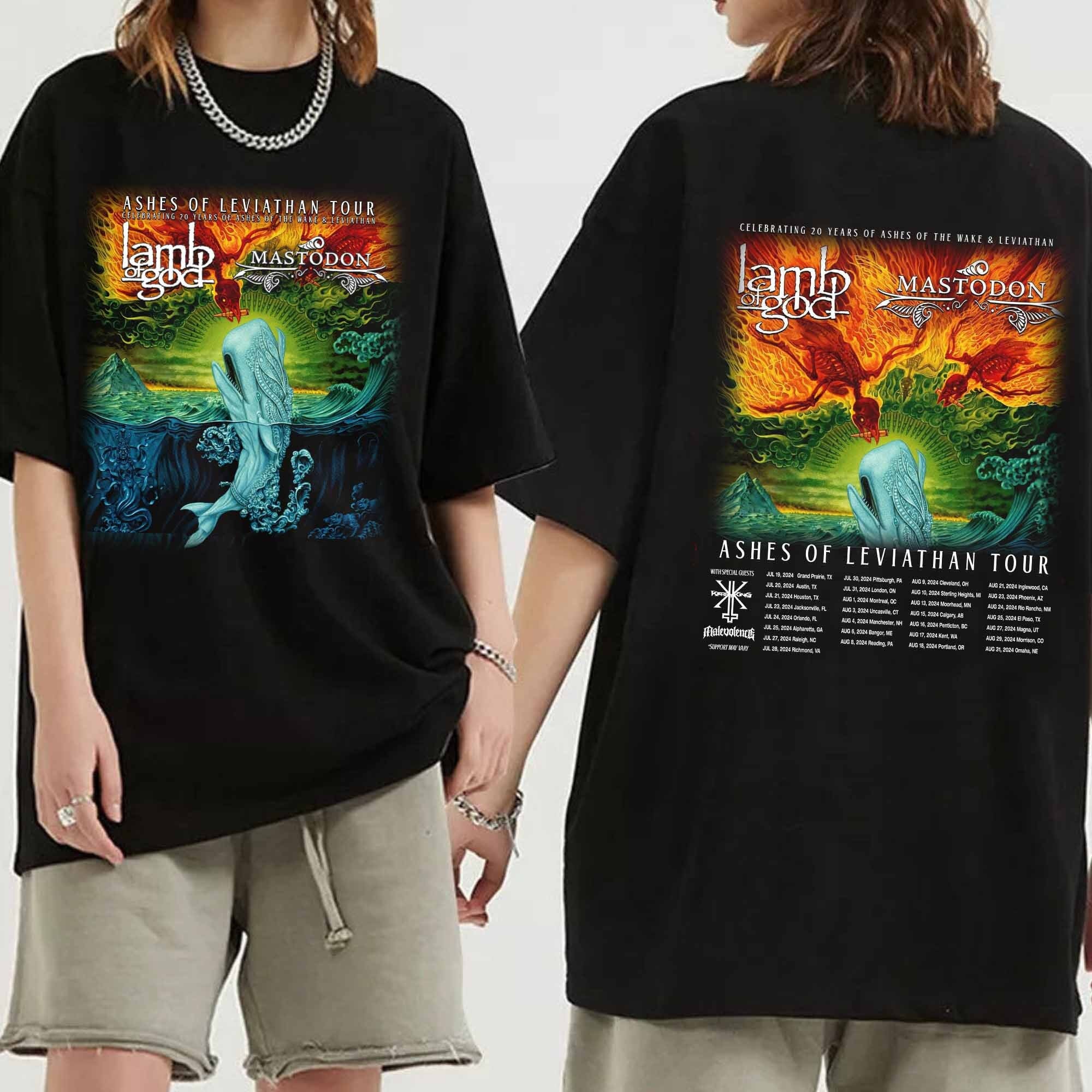 Lamb of God Ashes of Leviathan Tour 2024 Shirt sold by Meriel Half