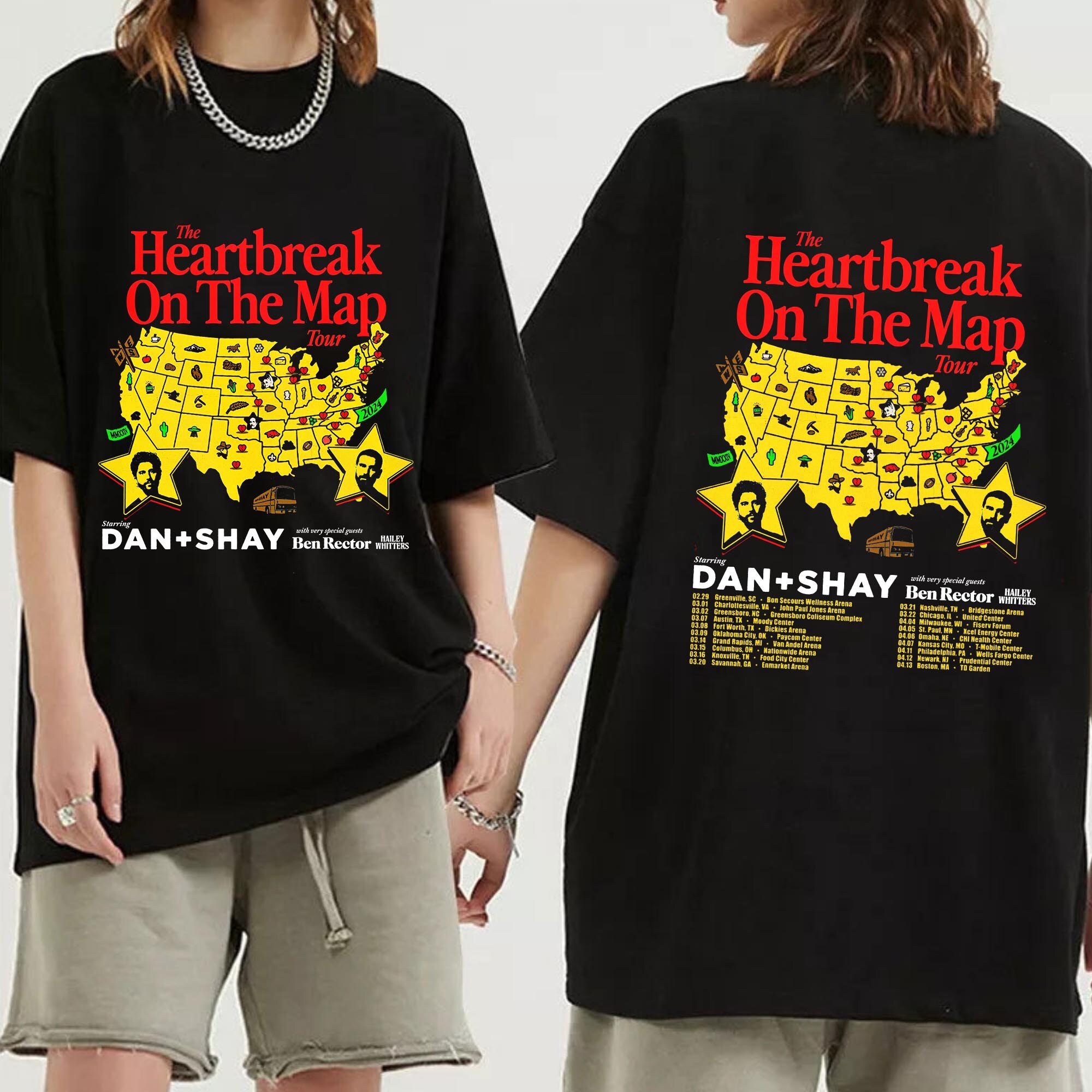 Dan And Shay Tour Heartbreak On The Map 2024 Sweatshirt