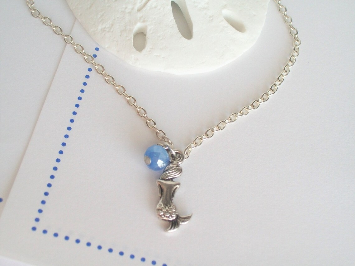 Mermaid Anklet Silver Mermaid Ankle Bracelet Tropical Lady Etsy