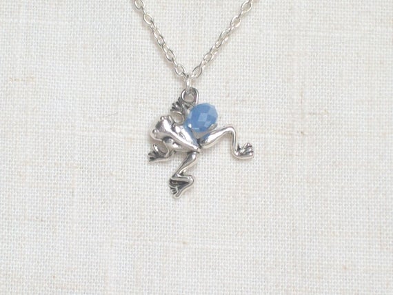 Frog Necklace Young Girls Teenagers Amphibian Tadpole Summer
