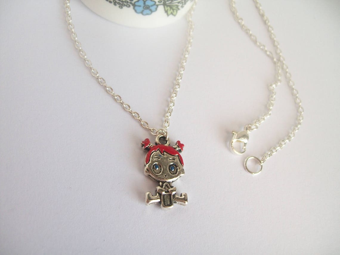 Baby Doll Necklace Little Girl's Jewelry Red Headed Etsy