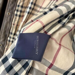 Fodera interna con motivo scozzese Burberry e etichetta