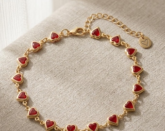 Tobillera Boho con forma de corazón y cristales: Joyería playera con forma de mariposa y margarita para los pies.