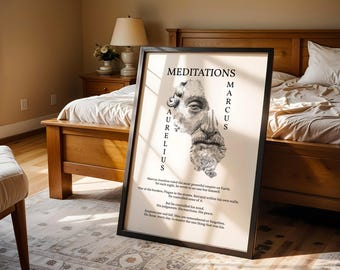 Meditations Marcus Aurelius | Mythology Art Print