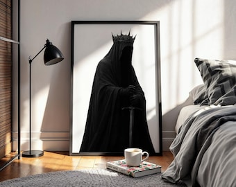 King of Shadows Rolled Poster | Gothic Wall Art