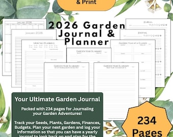 2026 Ultimate Garden Journal & Planner designed for every gardener.