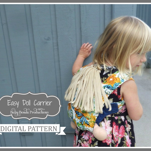 Easy Doll Carrier - Easy to Sew - Easy to Wear - Onbuhimo - PDF Sewing Pattern