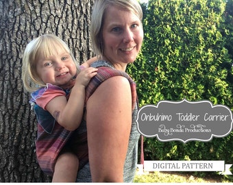 Onbuhimo Toddler Carrier - PDF Sewing Pattern - Buckle Onbuhimo - Baby Carrier