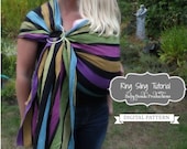 Ring Sling - Babytrage selbst nähen ~ ePattern ~ PDF Schnittmuster