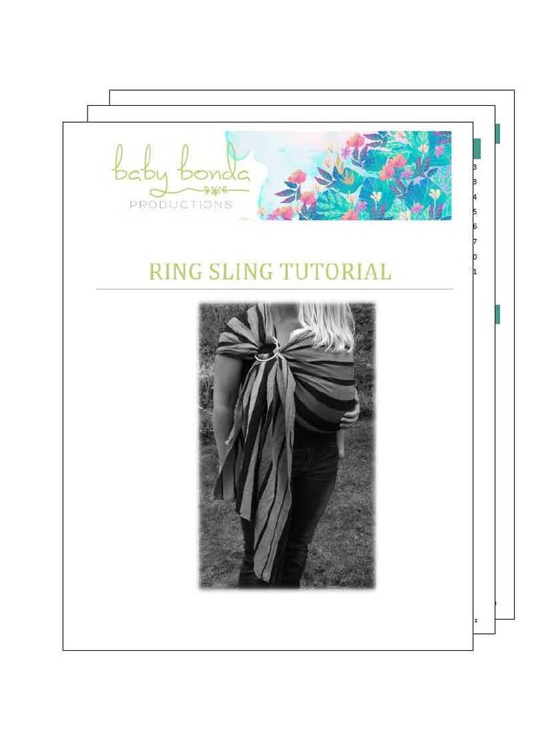 Baby Ring Sling Wrap Conversion Tutorial ePattern Make your own ring sling image 5