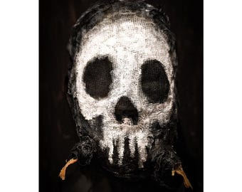 Anpassad mask 'Skullhead 5.0' - Halloween/Vuxenspöke/Skräckkonst/Cosplay