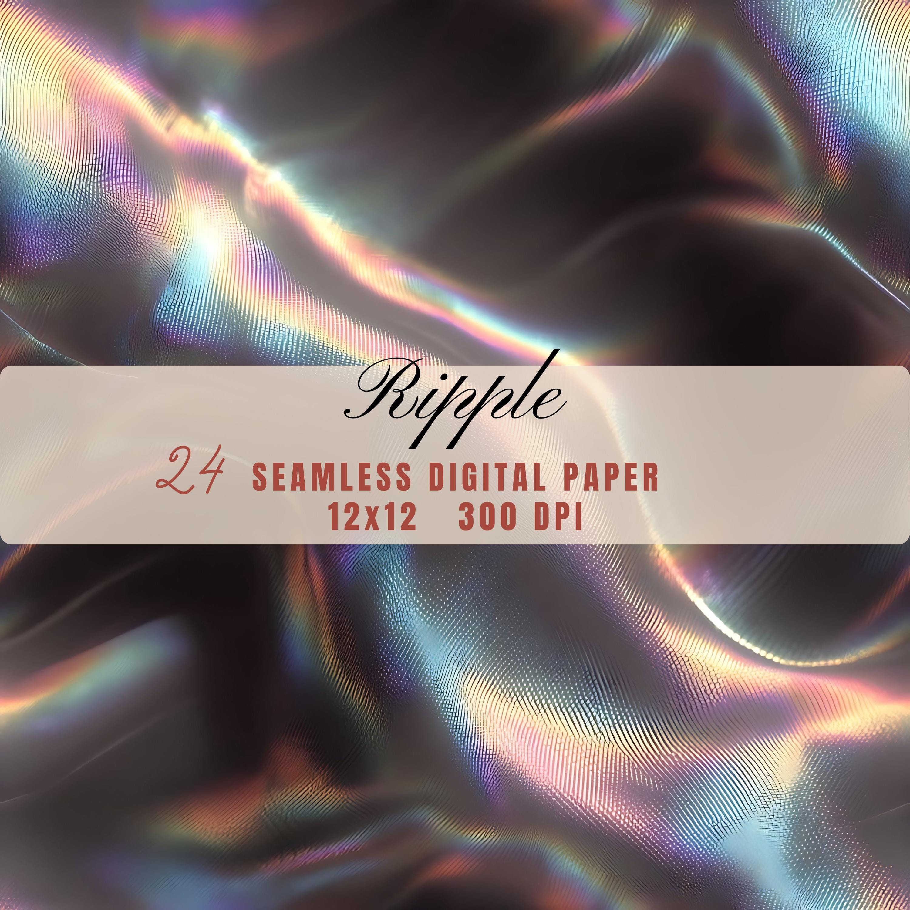 Holographic Design Ripple Holographic Ripple Digital Paper - Seamless Abstract Texture Pack - Etsy
