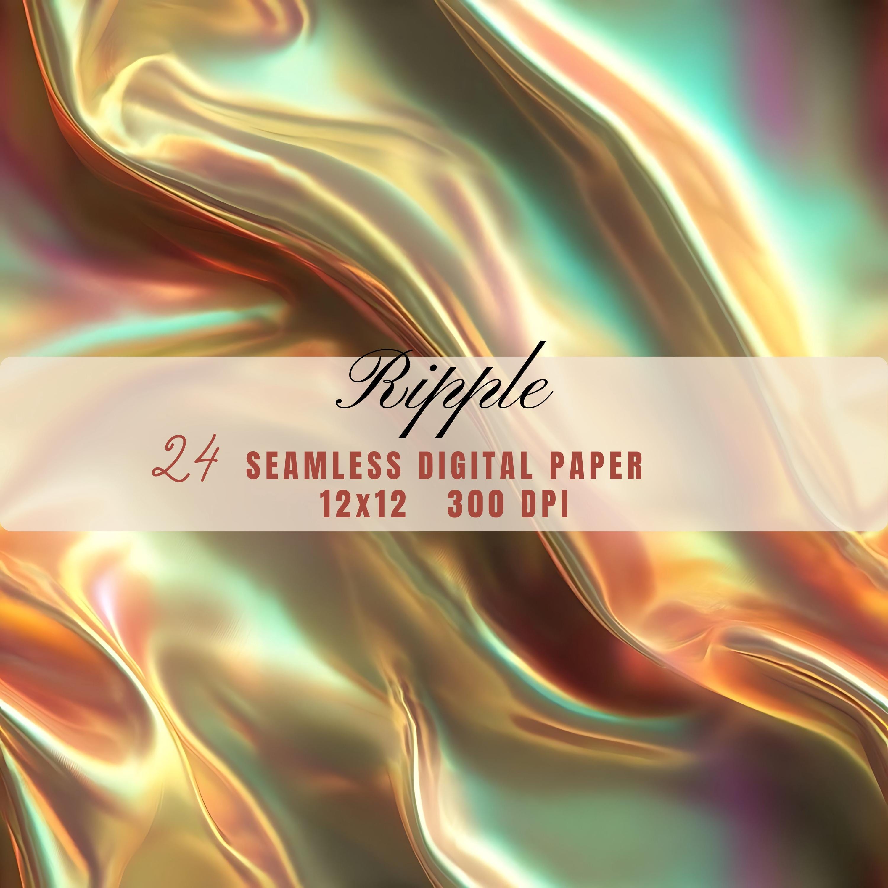 Holographic Design Ripple Holographic Ripple Digital Paper - Seamless Abstract Texture Pack - Etsy