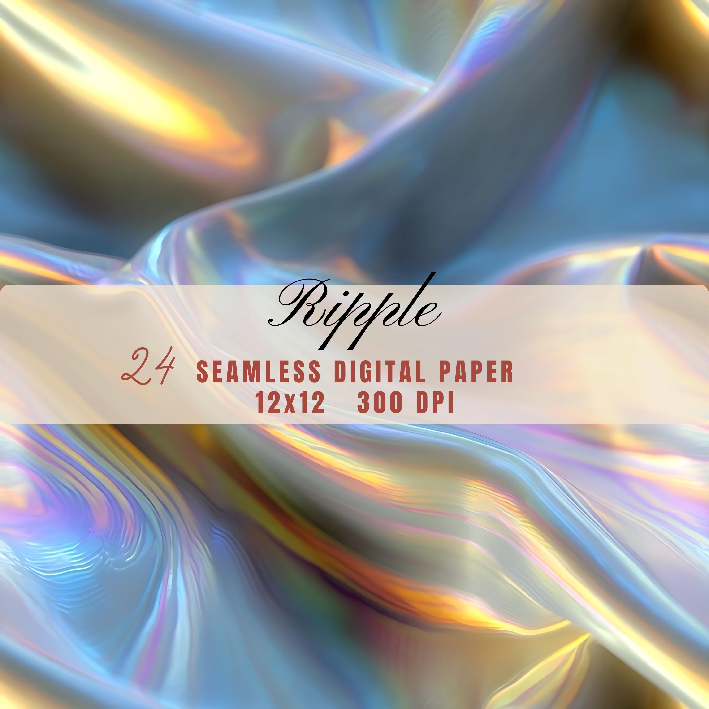 Holographic Design Ripple Holographic Ripple Digital Paper - Seamless Abstract Texture Pack - Etsy