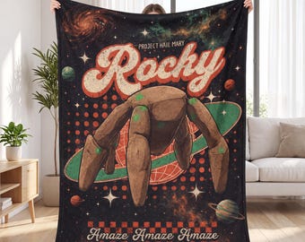 Custom Name Space Alien Flannel Blanket Personalized Sci-Fi Reader Gift Funny Bookish Cozy Throw Science Fiction Nerd Gift For Adult