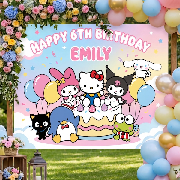 Hello Kittys Banner - Etsy