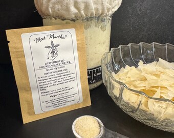 Martha Sourdough Starter | Dehydrated Sourdough Starter | Active Dried Starter for Bread Baking | Beginner Friendly | Artisan Bread