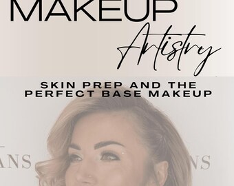 Skin Prep and Perfect Base Makeup Guide | Step-by-Step Foundation & Concealer Tutorial | Learn Makeup Basics | Digital Download