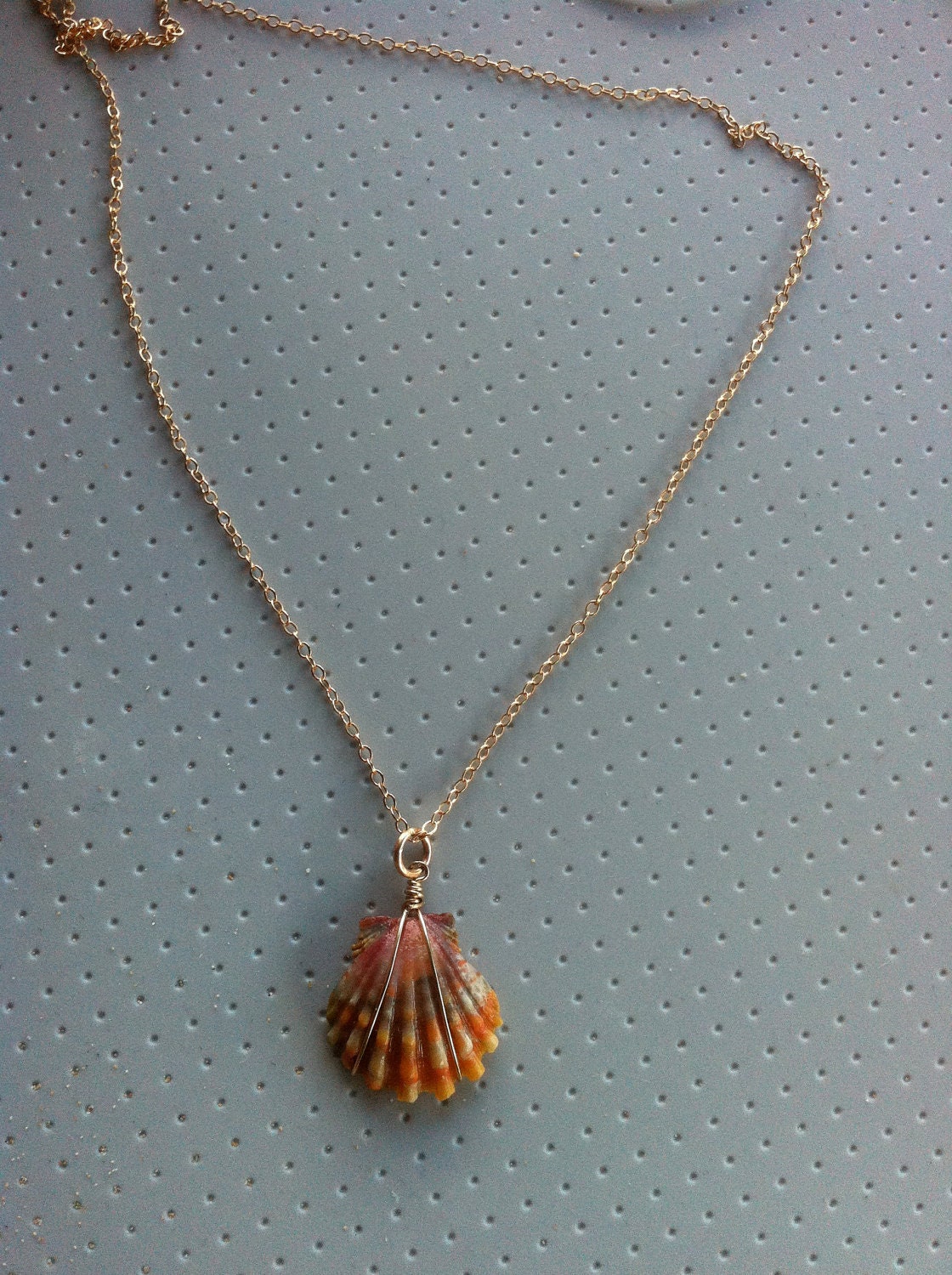 Sunrise Shell Necklace Etsy