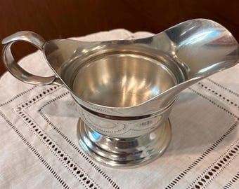 Metropolitan Museum of Art Pewter Sauce Boat - W.D. Mileham Reproduction