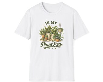 In My Plant Era T-Shirt | Houseplant Illustration, Potted Plants Design