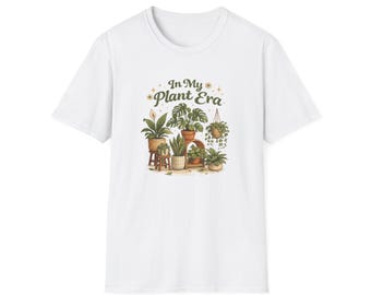In My Plant Era T-Shirt | Houseplant Illustration, Potted Plants Tee