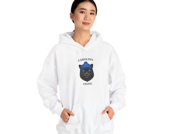 Carolina Pride Panther Hoodie | Blue Beanie Panther Illustration