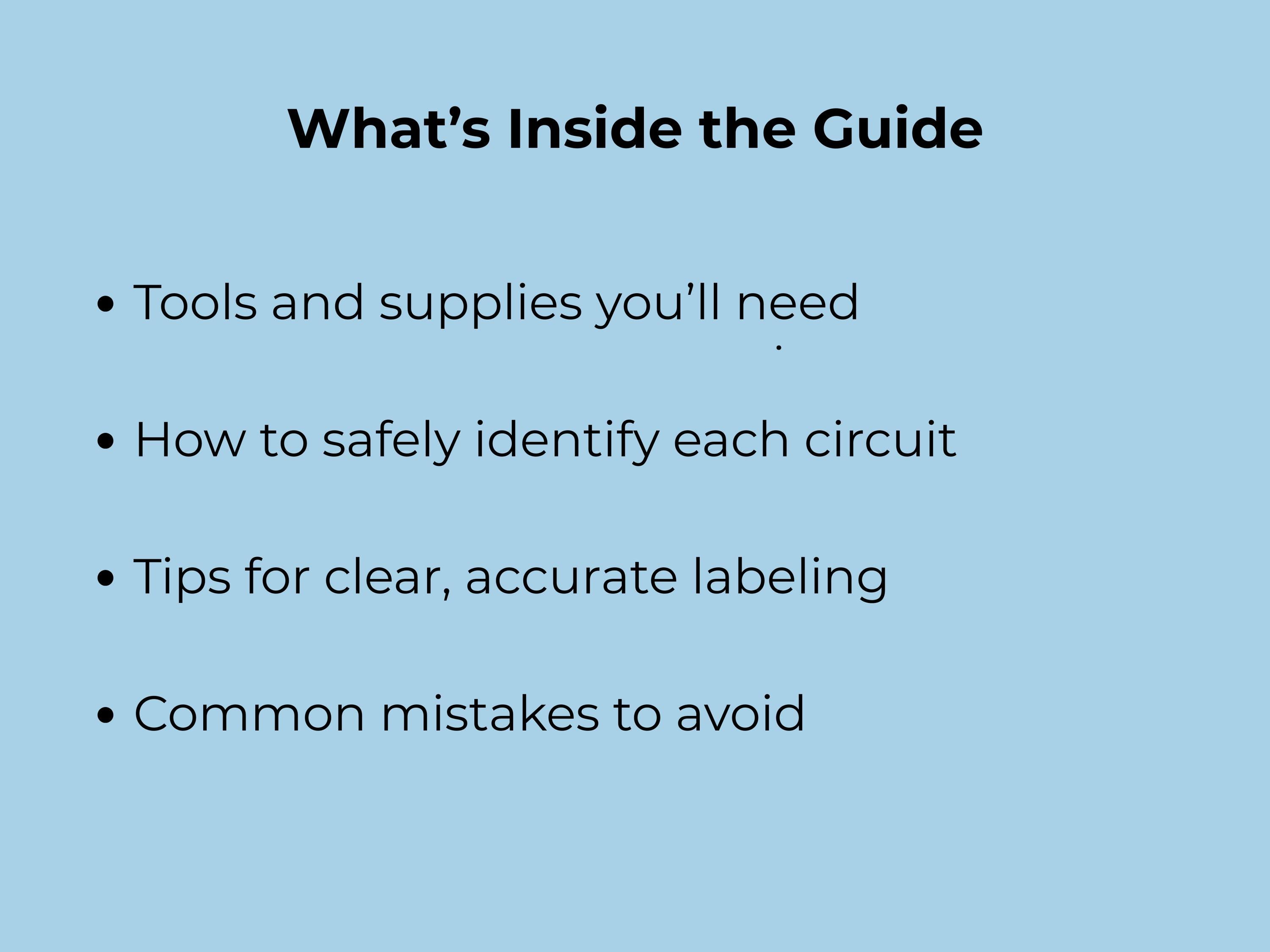 How to Label Your Electrical Panel | Step-by-step Homeowner Electrical ...