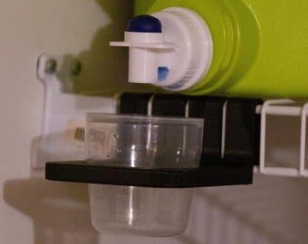 Laundry Detergent Drip Catcher Bracket for Wire Shelf