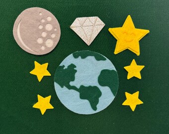 Twinkle Twinkle Little Star Felt Story Set, primary music, classroom, play time, story time