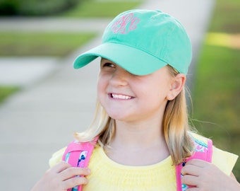 Mint Kid's Hat - Personalized Cap - Girl's Hat - Kids Baseball Cap - Gift for Her - Monogram Cap - Kid's Cap - Mint Hat - Girl's Gift - Gift