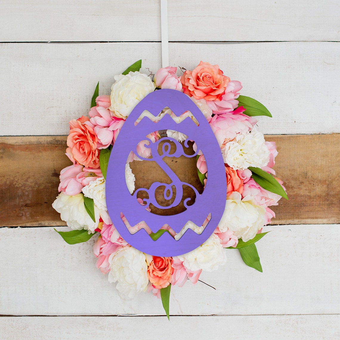 Monogram Wall Decor Easter Wall Decor Wood Wall Decor Etsy