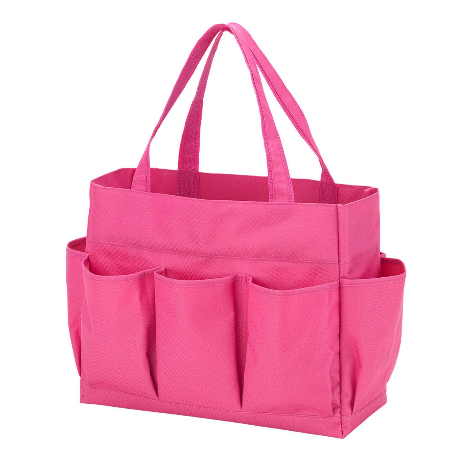 Pink Carry All Bag Pink Organizer Bag Monogram Organizer Etsy