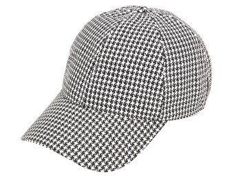 Houndstooth Hat Baseball Cap Monogram 