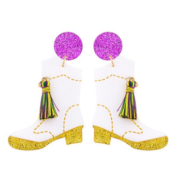 how to make mardi gras boot tassels