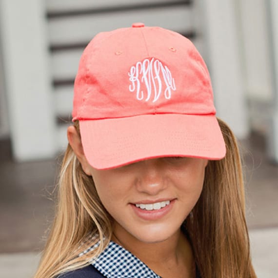 coral baseball cap