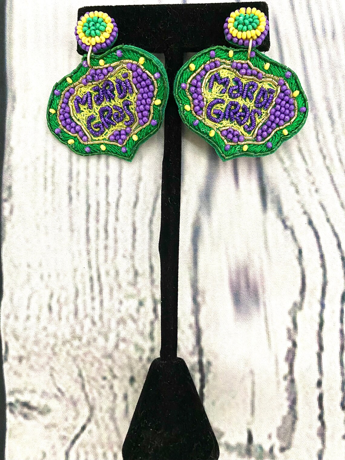 Mardi Gras Multi Stone Earrings main image 0