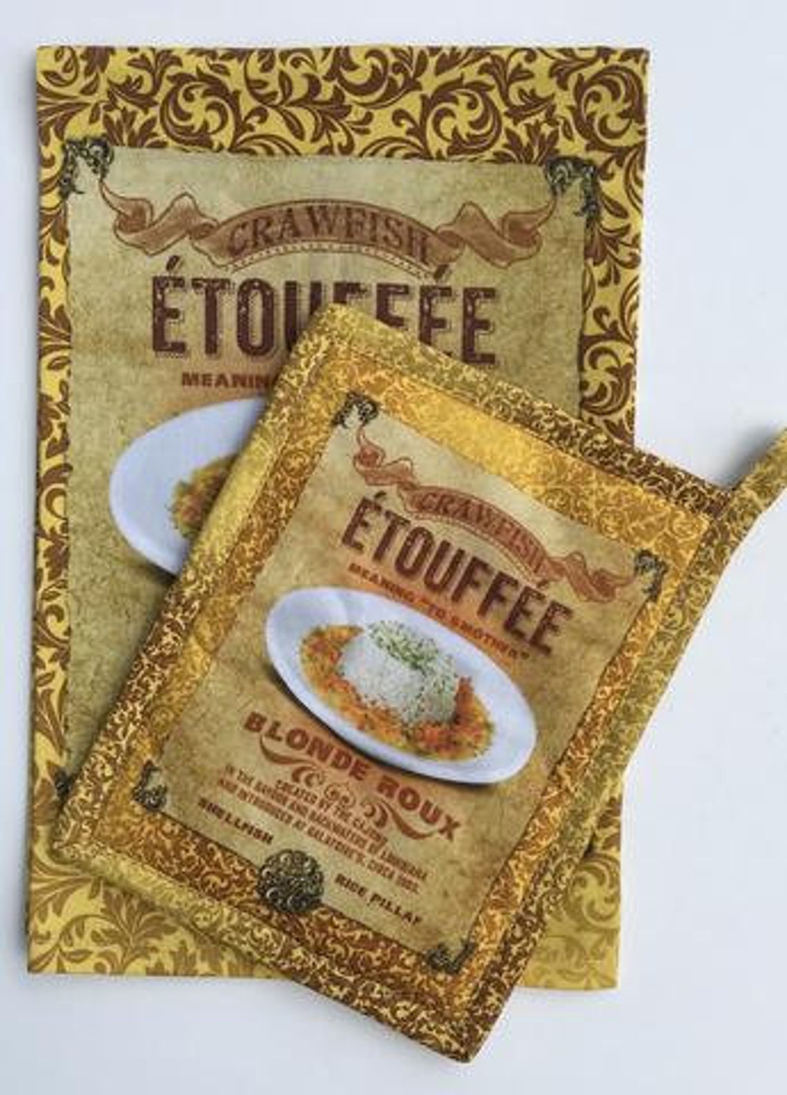 Toalla de cangrejo de pez Etouffee Toalla de mano Toalla | Etsy