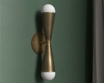 Bowtie wall sconce Mid Century inspired