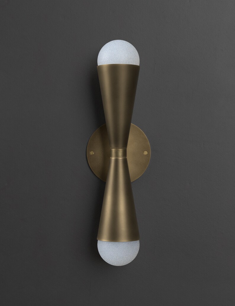 Bowtie wall sconce Mid Century inspired image 3