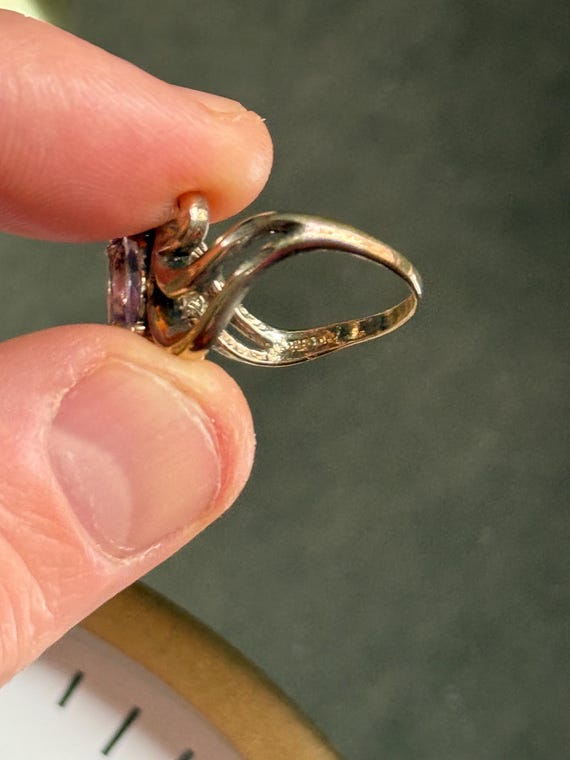 Vintage Amethyst Ring - image 2