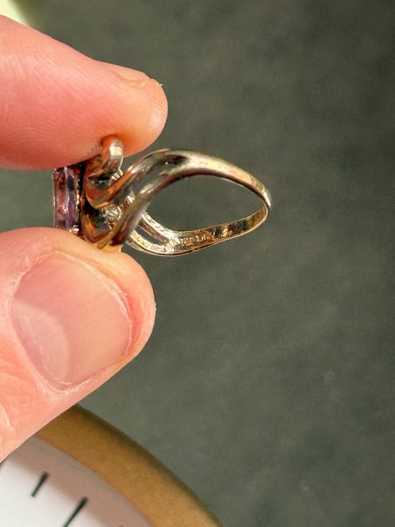 Vintage Amethyst Ring - image 4